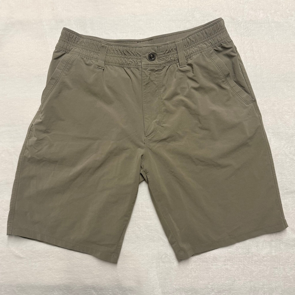 Men's KÜHL Khaki Flat Front Shorts Waist 35